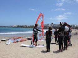 Lanzarote - Canary Islands. Windsurfing pro coaching clinic.